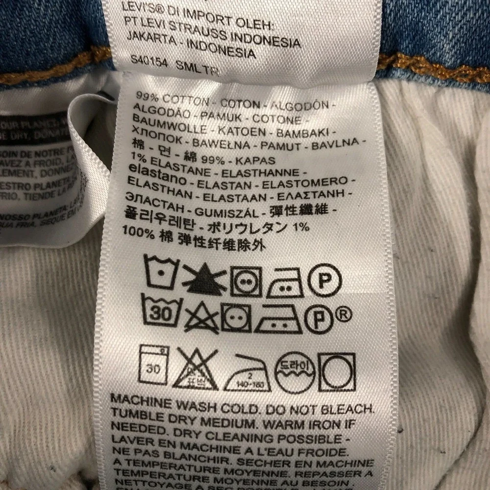 Levi's 541 Jeans Men's Size 42x30 Denim Blue Light Wash Straight Big E (40x28)